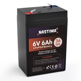 Nastima Bk06 6v 6ah Lifepo4 Battery 2000 Cycles Rechargeable Lithium Iron Phosphate Batt
