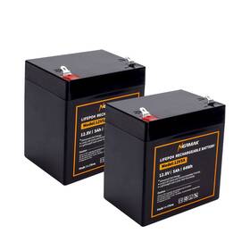Nermak B0bx36xpm2 12v 5ah Lifepo4 Deep Cycle Battery 2-pack 2000 Lithium Iron