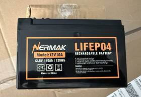 Nermak Nm12v10ah 12v 10ah Lifepo4 Deep Cycle Lithium Rechargeable Battery