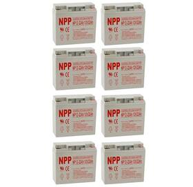 Npp Np12-22ah 8qty 8pc Np12-22ah 12v 22ah Vrla Rechargeable Sla Battery