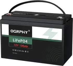 Ogrphy 754131433526 12v 100ah Lifepo4 Battery With 100a Bms For Solar Rv Etc Slightly Used Ogrphy 754131433526 12v 100ah Lifepo4 Battery With 100a Bms For Solar Rv Etc Slightly Used