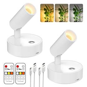 Olafus B0f59vgx73 Led Wireless Spotlight Indoor Rechargeable Battery Uplighting Wit