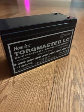 Origin Battery Or-12v6-c Hobbico Torqmaster Lc 12v7a