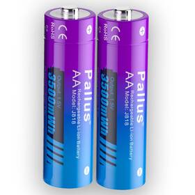 Pallus Hixmaxj818kj816mq022w 1.5v Rechargeable Lithium Batteries Aa-3500mwh Aaa-1100mwh 2h Fast Charge