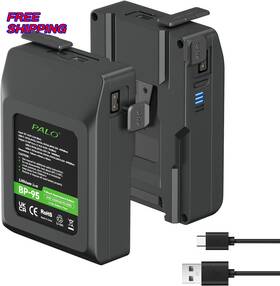 Palogreen 445004073040 V Mount Battery 95wh 14.4v 6600mah Rechargeable Li-ion Lock 2 Packs