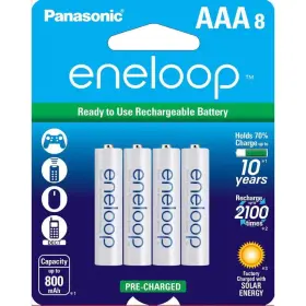 Panasonic 445024793720 Eneloop Ni-mh Aaa Rechargeable Batteries 8-pack