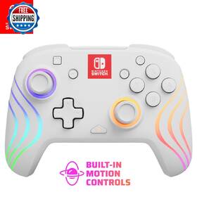Pdp B0ddcjvx72 Gaming Afterglow Wave Wireless Switch Pro Controller - Officially Licensed