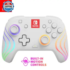 B0ddcjvx72 Pdp Gaming Afterglow Wave Wireless Switch Pro Controller - Officially Licensed