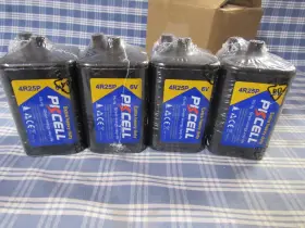 4r25p Pkcell 6 Volt Lantern Battery 6v Flashlight - 4 Count New Free Shipping