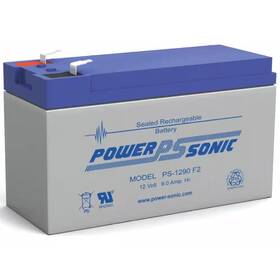 Power-sonic 313108626639 12-volt 9 Ah F2 Terminal Sealed Lead Acid Sla Rechargeable Battery