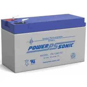 Power-sonic 313108626639 12-volt 9 Ah F2 Terminal Sealed Lead Acid Sla Rechargeable Battery