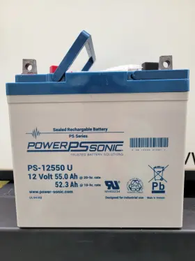 Ps-12550 Power-sonic Mh-65234 12v 55ah U Sealed Rechargeble Battery New With Box Included Ps-12550 Power-sonic Mh-65234 12v 55ah U Sealed Rechargeble Battery New With Box Included