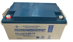 Pg-12v75 Power-sonic M6 Fr Long Life Vrla Agm Battery Terminal Sla Sealed Pg-12v75 Power-sonic M6 Fr Long Life Vrla Agm Battery Terminal Sla Sealed