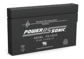 Ps-1221s Power-sonic Battery - 12v 2ah Sealed Agm Medical Ps-1221s Power-sonic Battery - 12v 2ah Sealed Agm Medical