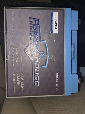 Powerhouse Lithium Phdc1648 Lifepo4 16v 48ah Deep Cycle Battery