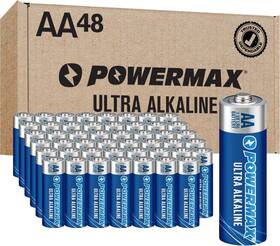 Powermax Usa Pm98246 48-count Aa Batteries Ultra Long Lasting Alkaline Battery 10-year