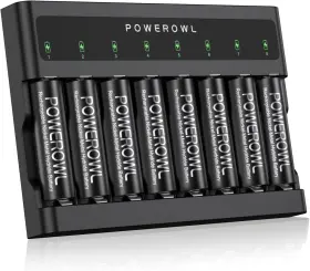 Powerowl 744110795639 Aa Batteries Rechargeable Kit High Capacity 2800mah 1200 Cycles 1.2v N Powerowl 744110795639 Aa Batteries Rechargeable Kit High Capacity 2800mah 1200 Cycles 1.2v N