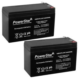 Es7-12-2 Powerstar 817941029584 12v 7ah Replacement For Bruno Electra-ride Stairlifts Battery Mk Pack