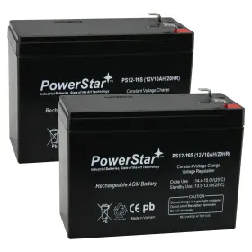 Powerstar 840894119279 12v 10ah Scooter Battery Lashout 24 Volt 400 Watt - 2 Pack Powerstar 840894119279 12v 10ah Scooter Battery Lashout 24 Volt 400 Watt - 2 Pack