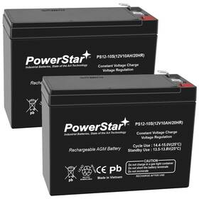 Powerstar Ps12-10s 2 Pack - Battery Fullriver 12v 10ah/20hr Replacement Hgl10-12