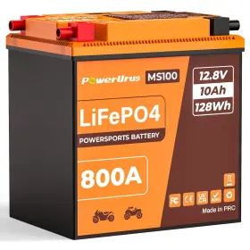Powerurus 671891693055 Lithium Motorcycle Battery 800a Lifepo4