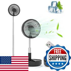 Primevolve B0dljtlyld Portable Oscillating Standing Fan Rechargeable Battery Usb Floor Tabl