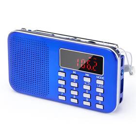 Prunus B078rl6x85 Mini Portable Am Fm Mp3 Radio Led Flashlight Digital Tuner Speaker