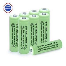 Qblpower Qblaagr08t Rechargeable Aa Ni Mh Batteries 600mah 1.2v For Solar Lamps Garden Lights 8pcs