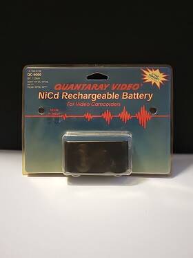 Quantaray Video Qc-6000 Nicd Rechargeable Battery Model 6v 1.2ah Nos B3