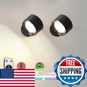 B0dxfbm9tl Racokky Rgb Led Wall Sconces Lamp 2-pcs 3000mah Rechargeable Touch And Remote Control