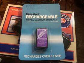 Radioshack 23-126 Nickel Cadmium Rechargeable Batteriey 9v Ni-cd Radio Shack Nos