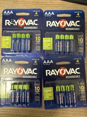 Rayovac Ld724-4opb Rechargeable 600 Mah Nimh Pre-charged Aaa Battery 4pack By 4