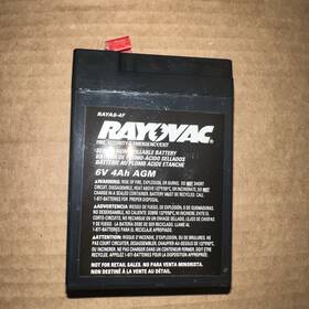 Rayovac Raya6-4f 6v 4ah Battery