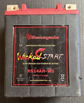 Renegade Rg14ah-ws Replacement Battery For Polaris Sportsman 570 14-20 400 Ccas