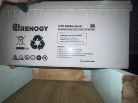 Renogy 200ah/20hr 12v 200ah Agm Battery For Solar/wind Devices