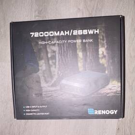 Renogy Rpp-72000pd-us 72000mah 72ah 266wh Power Bank For Cpaps Phones Portable Backup Supply