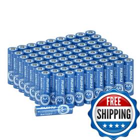 Ruihu B0bxlkr73n Aa Batteries 72 Pack Lithium Iron Double A 1.5v 3000mah Longer