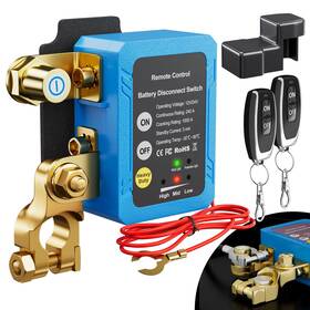 Rvboatpat Rl-240a-rcm3 Remote Battery Disconnect Switch 12v/24v 240a Kill Blue