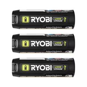 Ryobi 445000271280 Usb Lithium 2.0 Ah Rechargeable Battery 3-pack