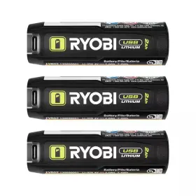 Ryobi 445000271280 Usb Lithium 2.0 Ah Rechargeable Battery 3-pack Ryobi 445000271280 Usb Lithium 2.0 Ah Rechargeable Battery 3-pack