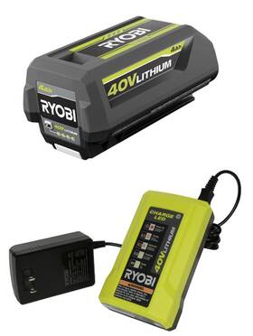 Ryobi 728370633368 40v Battery And Charger Kit 4.0 Ah Lithiumion Set Oem Op40404
