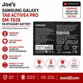 Samsung Eb-bt545aby Galaxy Tab Active 4 Pro Battery Sm-t638 7600mah Oem Part