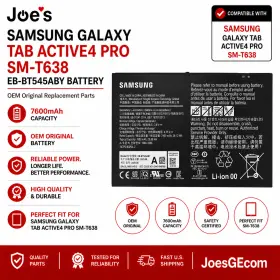 Eb-bt545aby Samsung Galaxy Tab Active 4 Pro Battery Sm-t638 7600mah Oem Part