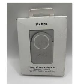 Samsung Eb-u2500xuegus Magnetic Qi2 15w Wireless Battery Pack 5000mah Kickstand Gray