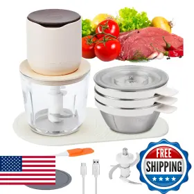 B0fg7hbjkj Sf Sunfuny 4-in-1 Small Food Processor Cordless Set With 600ml Glass Bowl 3 240ml Stainles B0fg7hbjkj Sf Sunfuny 4-in-1 Small Food Processor Cordless Set With 600ml Glass Bowl 3 240ml Stainles