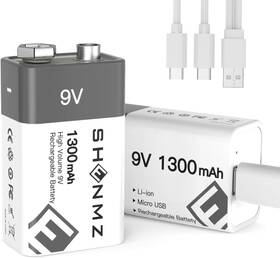 Shenzhen Maxpower Technology Co. Ltd 445033945905 9v Rechargeable Batteries 1300mah High Capacity Lithium-ion Long Lasting 9 Volt