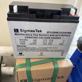 Sigmastek 220125 Sigmas Tek Sp12-22hr Sealed 12v22ah Maintenance Free Lead- Acid Rechar. Battery