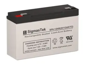 Sonn-a205 Sigmastek Sonn-a205/12g Sp6-12hr Sonnenschein A205/12g Battery Replacement - 6 Volt 12ah T2 Terminal By Sonn-a205 Sigmastek Sonn-a205/12g Sp6-12hr Sonnenschein A205/12g Battery Replacement - 6 Volt 12ah T2 Terminal By