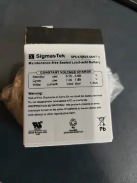 Sp6-4.5 Sigmastek 6v 4.5ah Replacement Deer Game Feeder Battery - 2 Pack Sp6-4.5 Sigmastek 6v 4.5ah Replacement Deer Game Feeder Battery - 2 Pack