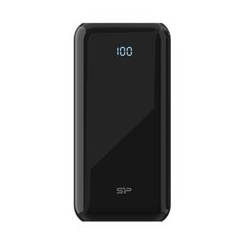 Silicon Power Sp20kmapbkqs280k Qs28 20 000mah With Lcd Bank 2x Usb A Out 1x Micro